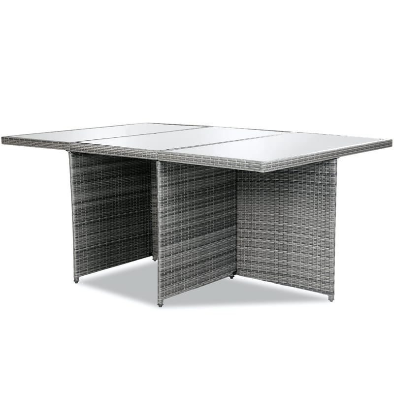 Matgrupp utemöbler | 10 sittplatser | Grå Konstrotting | Skärhamn - Utemöbler - Utegrupp - Matgrupp utomhus