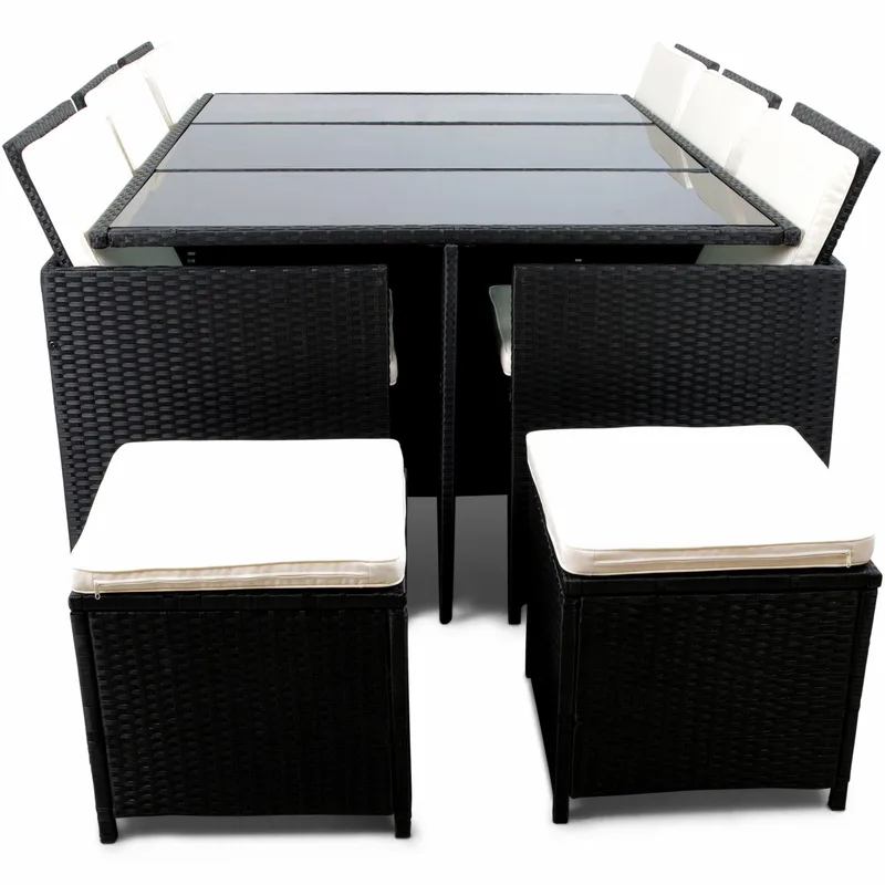 Matgrupp utemöbler | 10 sittplatser | Konstrotting | Lyfco Skärhamn - Utemöbler - Utegrupp - Matgrupp utomhus