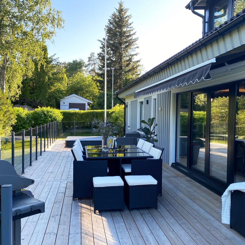 Matgrupp utemöbler | 10 sittplatser | Konstrotting | Lyfco Skärhamn - Utemöbler - Utegrupp - Matgrupp utomhus