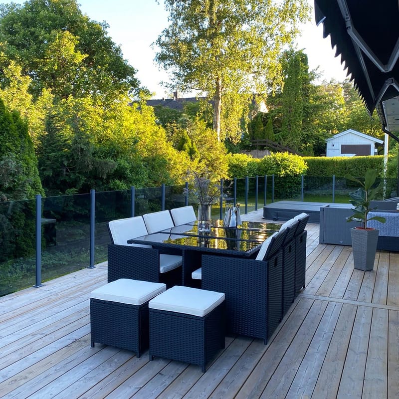 Matgrupp utemöbler | 10 sittplatser | Konstrotting | Lyfco Skärhamn - Utemöbler - Utegrupp - Matgrupp utomhus