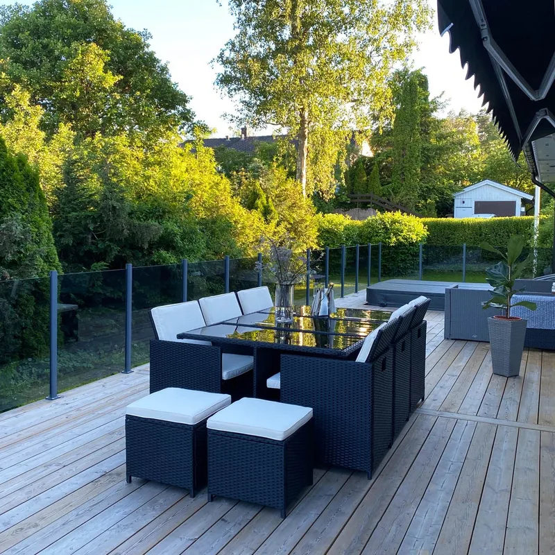 Matgrupp utemöbler | 10 sittplatser | Konstrotting | Lyfco Skärhamn - Utemöbler - Utegrupp - Matgrupp utomhus