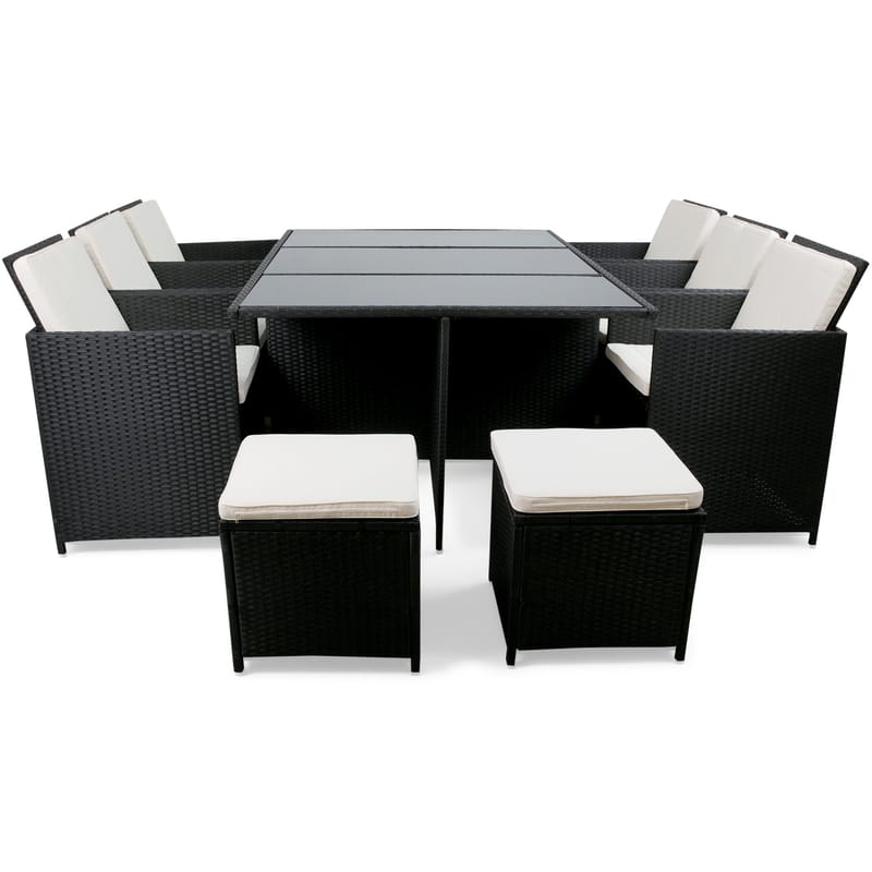 Matgrupp utemöbler | 10 sittplatser | Konstrotting | Lyfco Skärhamn - Utemöbler - Utegrupp - Matgrupp utomhus