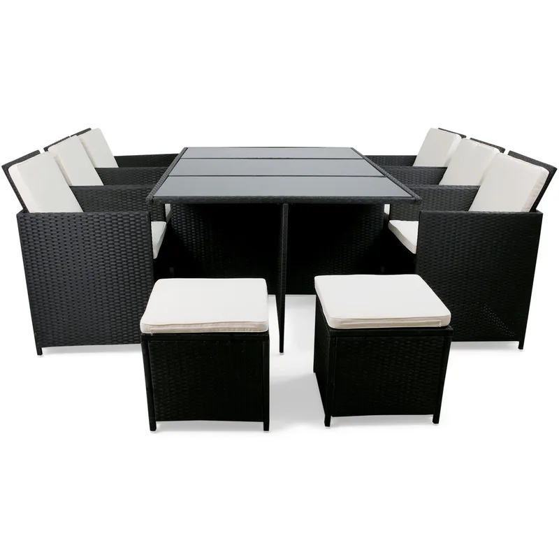 Matgrupp utemöbler | 10 sittplatser | Konstrotting | Lyfco Skärhamn - Utemöbler - Utegrupp - Matgrupp utomhus