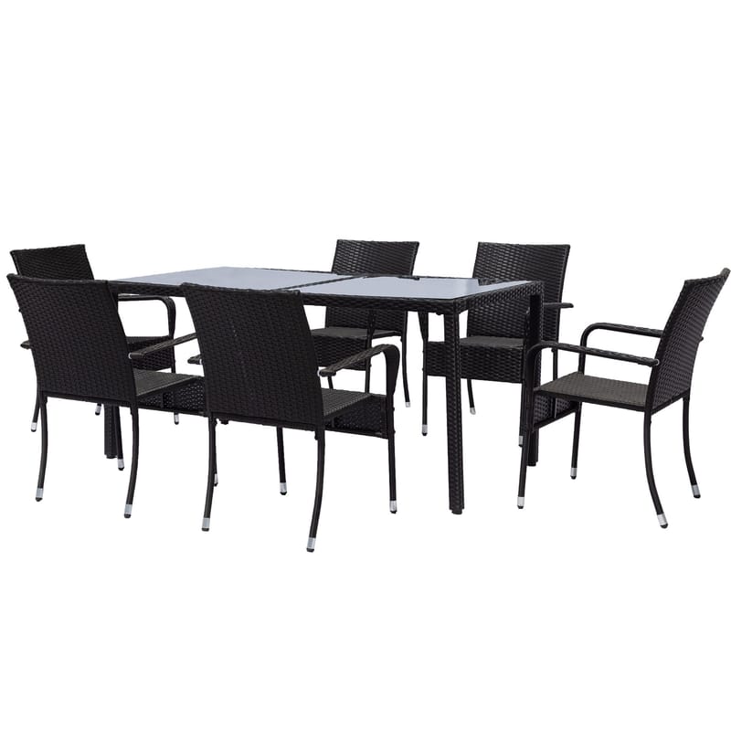 Matgrupp utemöbler | 6 stolar | Lyfco Boarp - Utemöbler - Utegrupp - Matgrupp utomhus