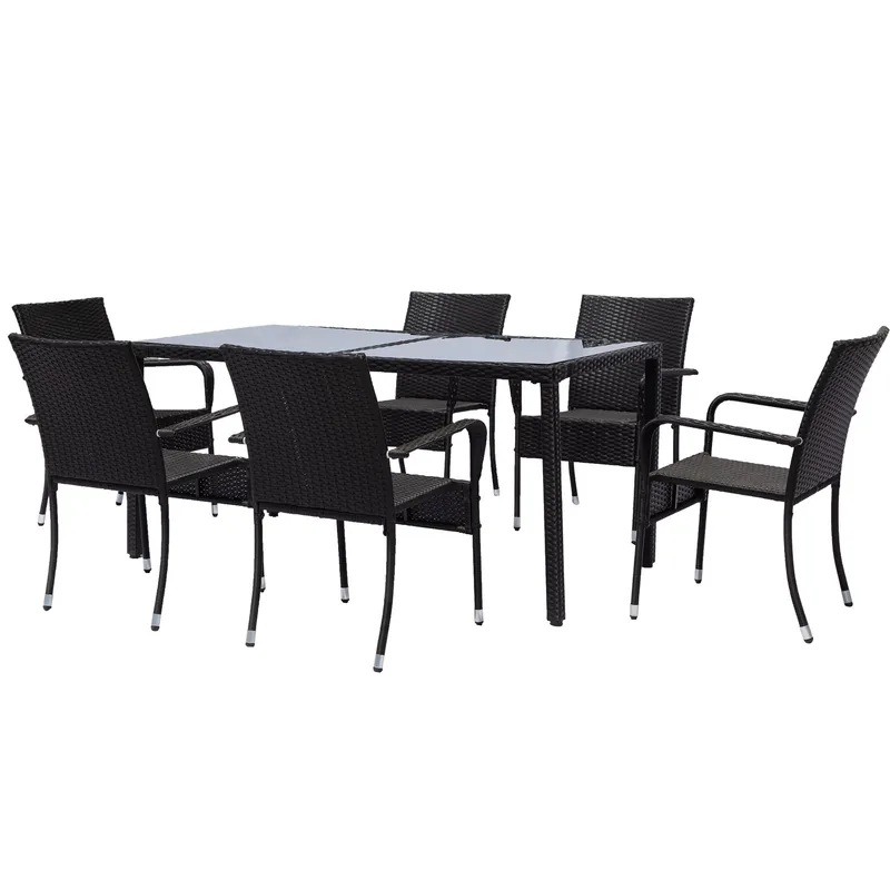 Matgrupp utemöbler | 6 stolar | Lyfco Boarp - Utemöbler - Utegrupp - Matgrupp utomhus