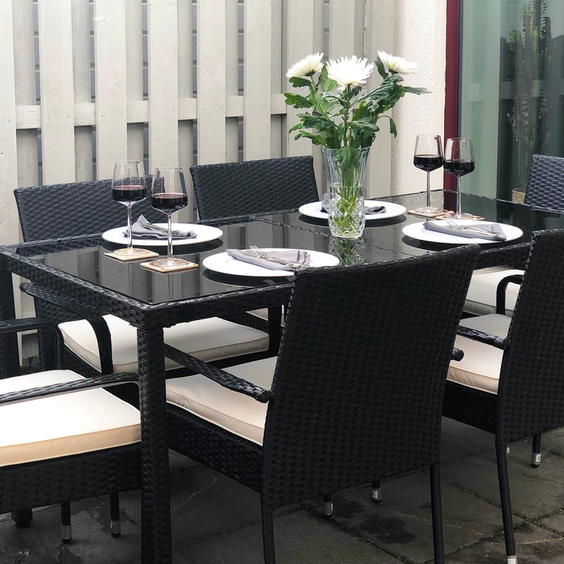 Matgrupp utemöbler | 6 stolar | Lyfco Boarp - Utemöbler - Utegrupp - Matgrupp utomhus