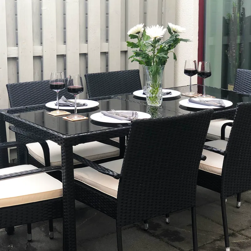 Matgrupp utemöbler | 6 stolar | Lyfco Boarp - Utemöbler - Utegrupp - Matgrupp utomhus