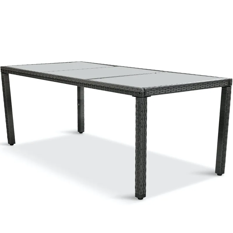 Matgrupp utemöbler med 8 stolar | Dynor ingår | Grå | Lyfco Lysekil - Utemöbler - Utegrupp - Matgrupp utomhus