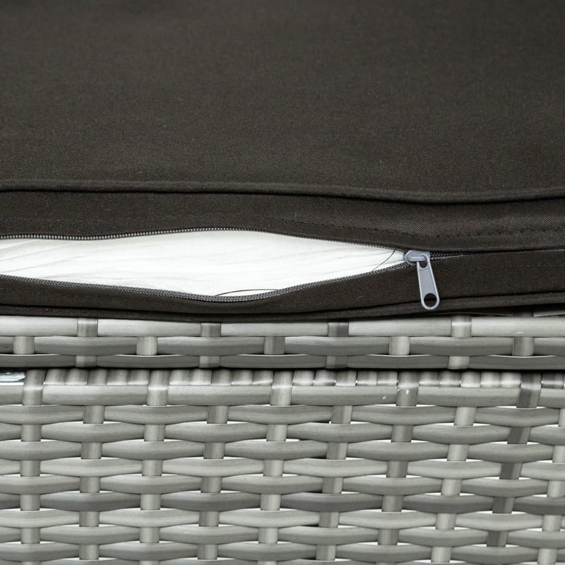 Matgrupp utemöbler med 8 stolar | Dynor ingår | Grå | Lyfco Lysekil - Utemöbler - Utegrupp - Matgrupp utomhus