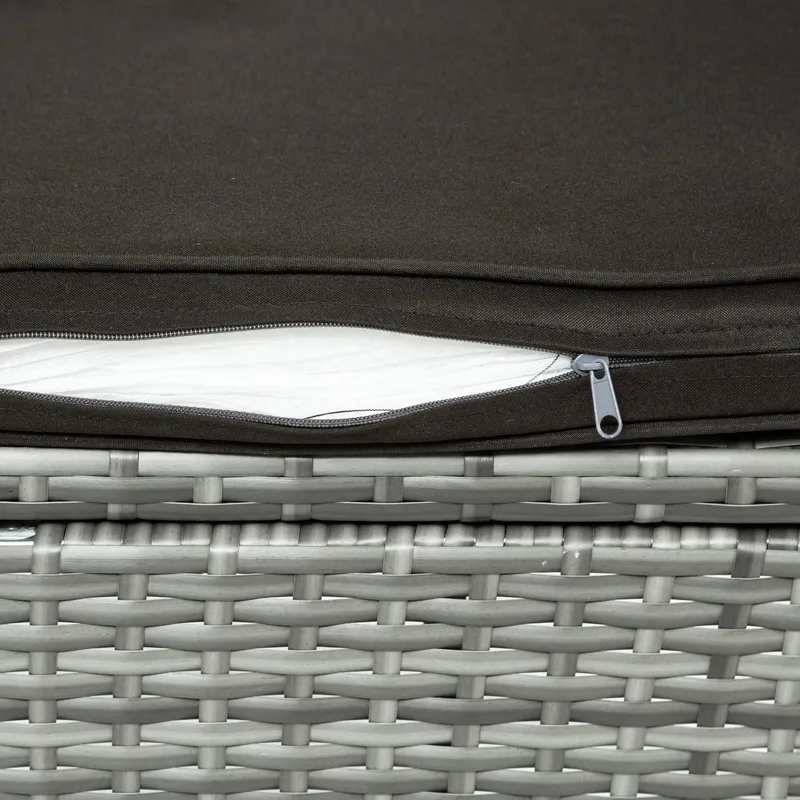 Matgrupp utemöbler med 8 stolar | Dynor ingår | Grå | Lyfco Lysekil - Utemöbler - Utegrupp - Matgrupp utomhus