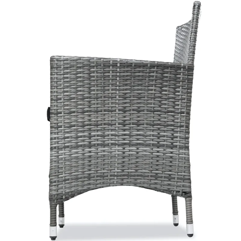 Matgrupp utemöbler med 8 stolar | Dynor ingår | Grå | Lyfco Lysekil - Utemöbler - Utegrupp - Matgrupp utomhus