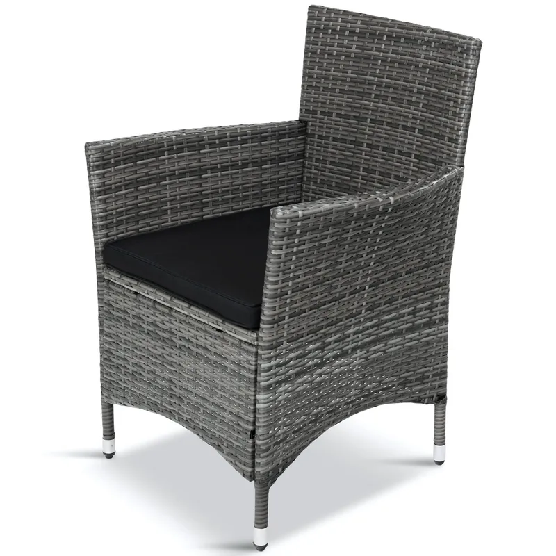 Matgrupp utemöbler med 8 stolar | Dynor ingår | Grå | Lyfco Lysekil - Utemöbler - Utegrupp - Matgrupp utomhus