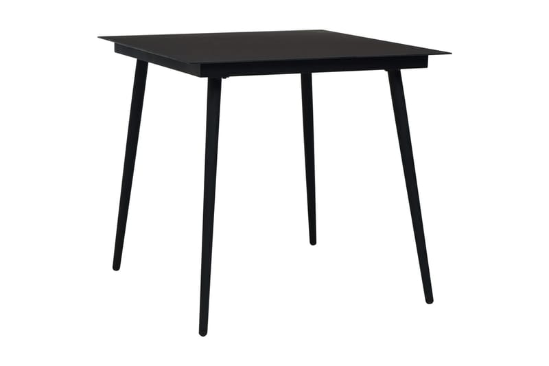 Matgrupp Utomhus för trädgården 3 delar konstrotting och glas - Brun - Utemöbler - Utegrupp - Matgrupp utomhus