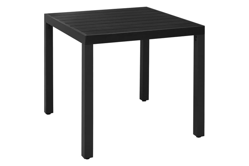 Matgrupp Utomhus för trädgården 5 delar aluminium svart - Svart - Utemöbler - Utegrupp - Matgrupp utomhus