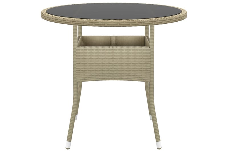 Matgrupp Utomhus för trädgården 5 delar konstrotting beige - Beige - Utemöbler - Utegrupp - Matgrupp utomhus