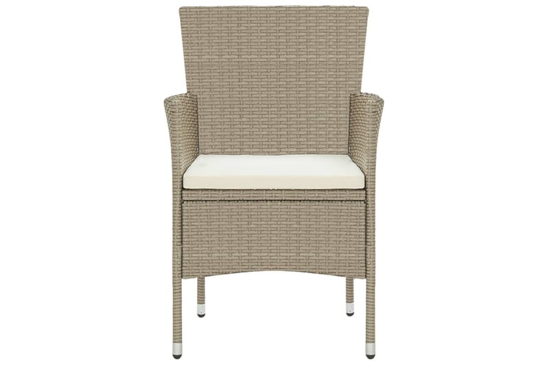 Matgrupp Utomhus för trädgården 5 delar konstrotting beige - Beige - Utemöbler - Utegrupp - Matgrupp utomhus