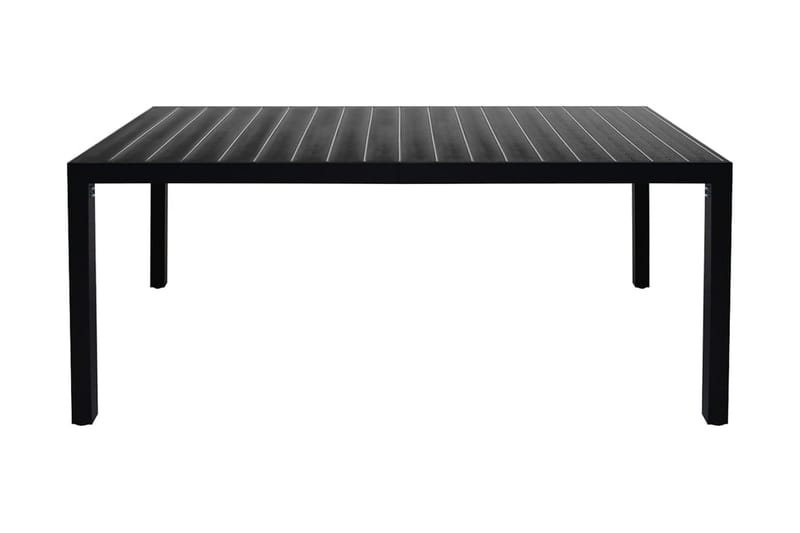 Matgrupp Utomhus för trädgården 9 delar aluminium svart - Svart - Utemöbler - Utegrupp - Matgrupp utomhus