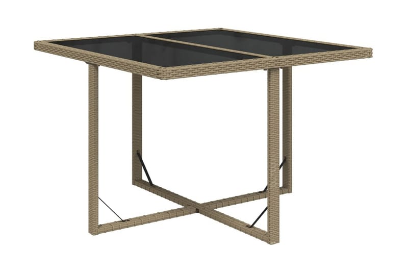 Matgrupp Utomhus för trädgården med dynor 5 delar konstrotting beige - Beige - Utemöbler - Utegrupp - Matgrupp utomhus