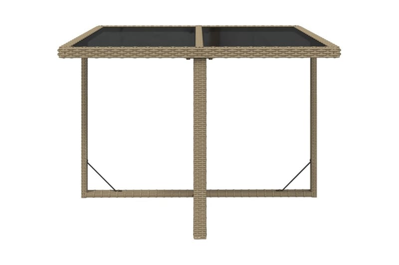 Matgrupp Utomhus för trädgården med dynor 5 delar konstrotting beige - Beige - Utemöbler - Utegrupp - Matgrupp utomhus