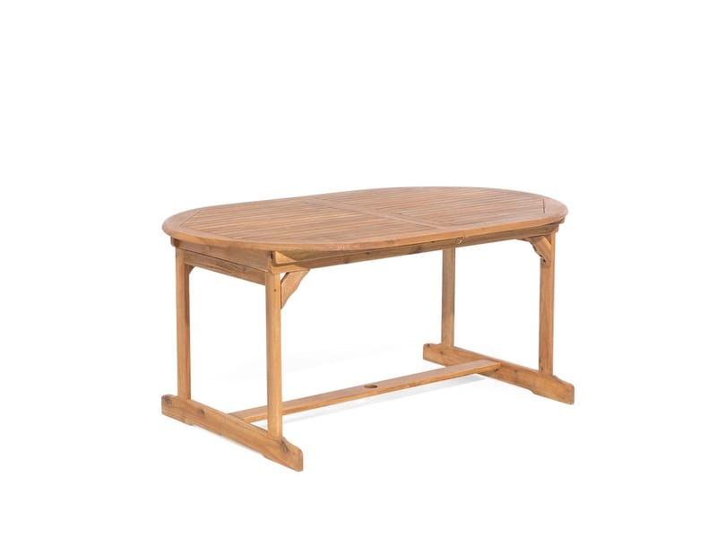 Maui Trädgårdsmöbelset Med Utebord + 8 Utestolar+Parasoll - Trä/Natur - Utemöbler - Utegrupp - Matgrupp utomhus