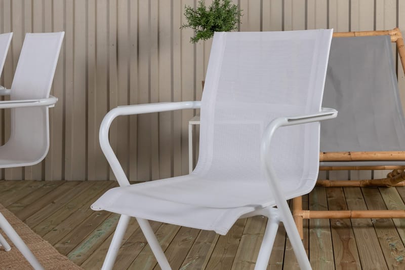 Mexico Förlängningsbar Matgrupp 180cm + 8 Alina Stolar Svart - Svart/Grå - Utemöbler - Utegrupp - Matgrupp utomhus