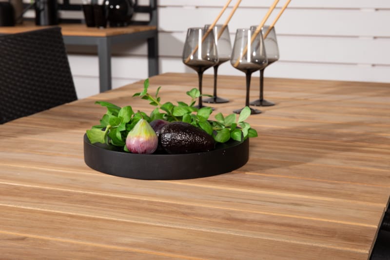 Mexico Förlängningsbar Matgrupp Utomhus 160-240cm + 4 Anna Stolar - Natur - Utemöbler - Utegrupp - Matgrupp utomhus