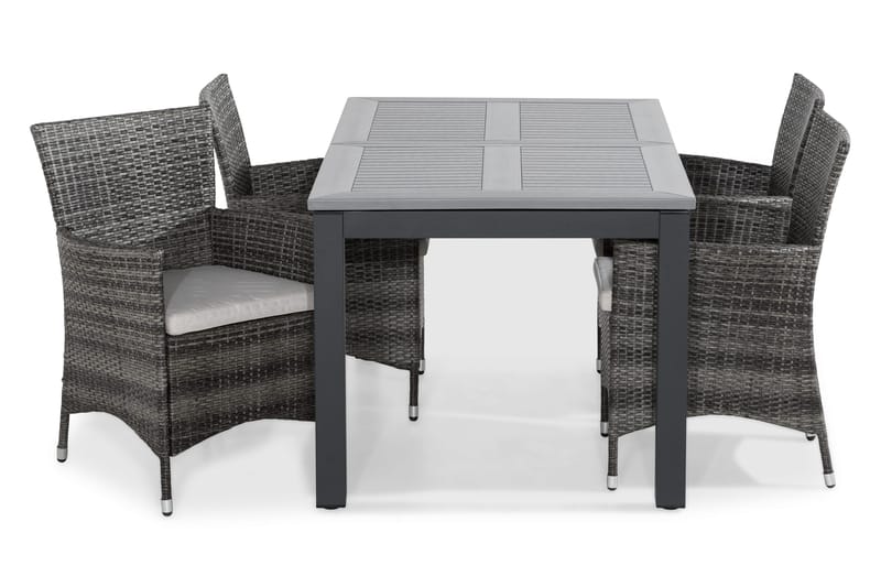 Monaco Förlängningsbar Matgrupp Utomhus inkl 4 Thor Fåtöljer m Dyna, undefined