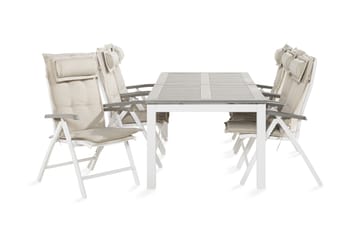 Monaco Matgrupp Utomhus 100x220-280 + 6 Positionsstolar m Dyna