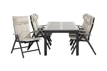 Monaco Matgrupp Utomhus 100x220-280 + 6 Positionsstolar m Dyna