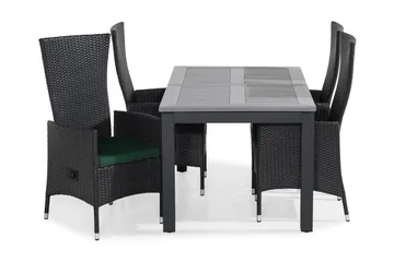 Monaco Matgrupp Utomhus 152-210x90 + 4 Jenny Fåtölj Ställbar m Dyna