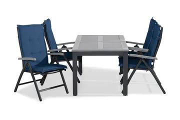 Monaco Matgrupp Utomhus 152-210x90 + 4 Monaco Positionsstol m Dyna