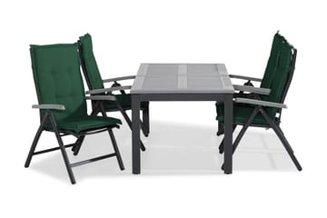 Monaco Matgrupp Utomhus 152-210x90 + 4 Monaco Positionsstol m Dyna