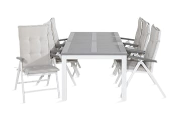 Monaco Matgrupp Utomhus 220-280x100 + 6 Monaco Positionsstol m Dyna