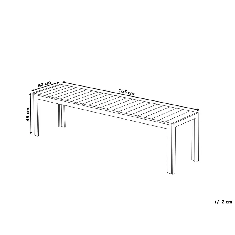 Nardo Trädgårdsmöbelset Med Utebord+Bänk Utomhus - Trä/Natur - Utemöbler - Utegrupp - Matgrupp utomhus