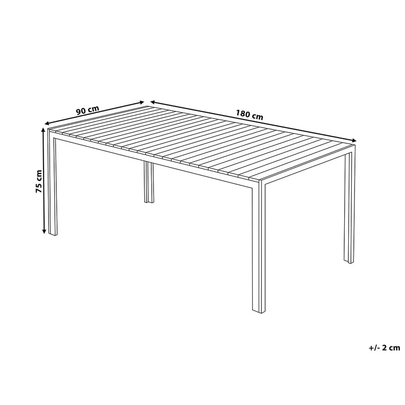 Nardo Trädgårdsmöbelset Med Utebord+Bänk Utomhus - Trä/Natur - Utemöbler - Utegrupp - Matgrupp utomhus