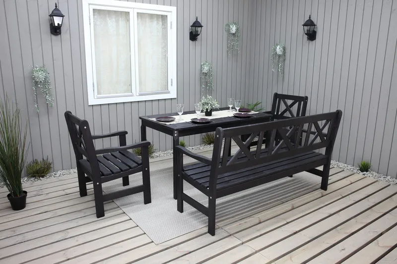 Olivo Matgrupp Utomhus - Kaffesvart - Utemöbler - Utegrupp - Matgrupp utomhus