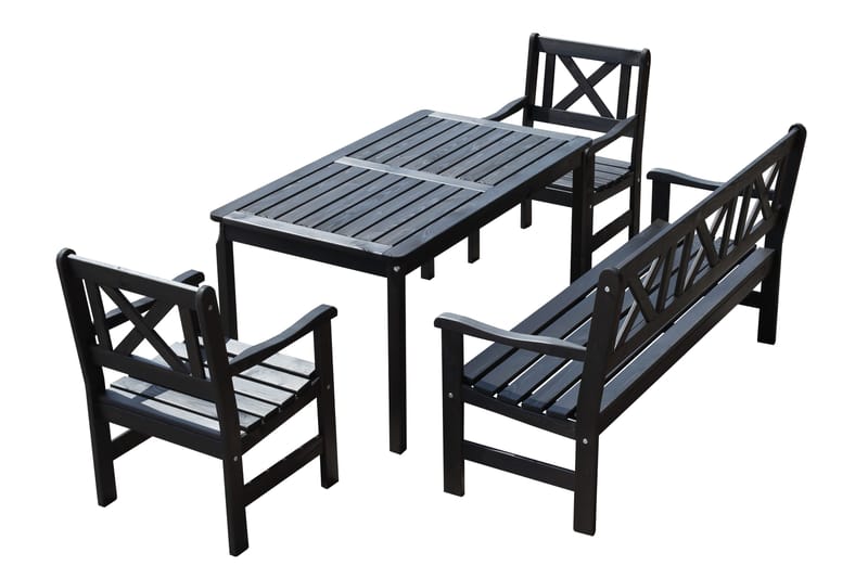 Olivo Matgrupp Utomhus - Kaffesvart - Utemöbler - Utegrupp - Matgrupp utomhus