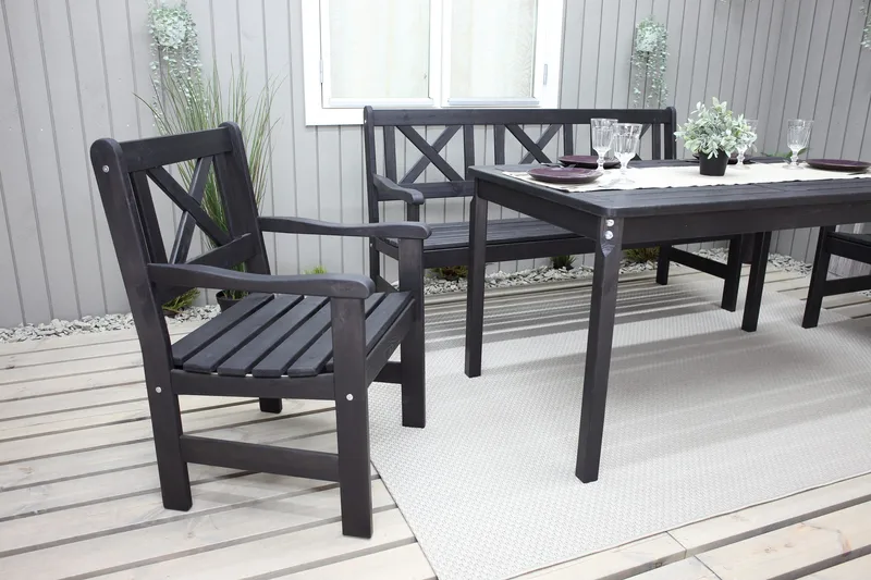 Olivo Matgrupp Utomhus - Kaffesvart - Utemöbler - Utegrupp - Matgrupp utomhus