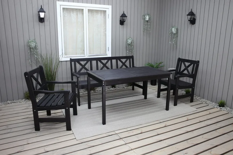 Olivo Matgrupp Utomhus - Kaffesvart - Utemöbler - Utegrupp - Matgrupp utomhus