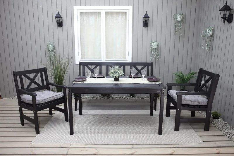 Olivo Matgrupp Utomhus - Kaffesvart - Utemöbler - Utegrupp - Matgrupp utomhus