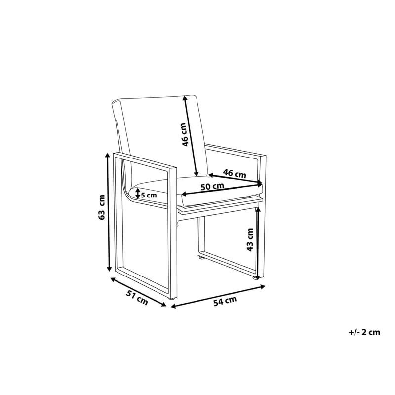 Pancole Trädgårdsmöbelset Med Utebord+6 Utestolar - Grå - Utemöbler - Utegrupp - Matgrupp utomhus