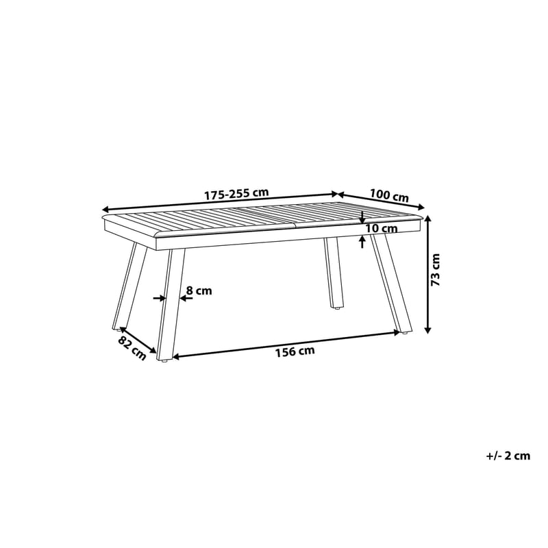 Pereta Trädgårdsmöbelset Med Utebord+6 Utestolar - Grå - Utemöbler - Utegrupp - Matgrupp utomhus
