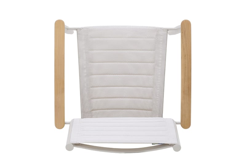 Portals Matgrupp 95 cm + 4 Karmstolar - Vit/Trä - Utemöbler - Utegrupp - Matgrupp utomhus