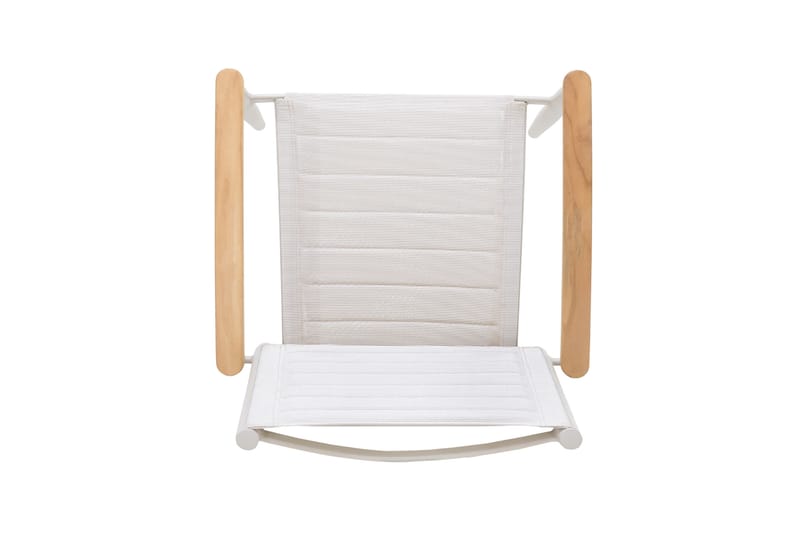 Portals Matgrupp 95 cm + 4 Karmstolar - Vit/Trä - Utemöbler - Utegrupp - Matgrupp utomhus