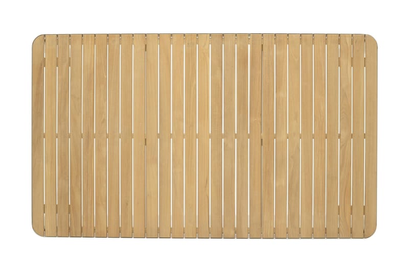 Portals Matgrupp Utomhus 161 cm + 4 Stolar - Vit/Trä - Utemöbler - Utegrupp - Matgrupp utomhus
