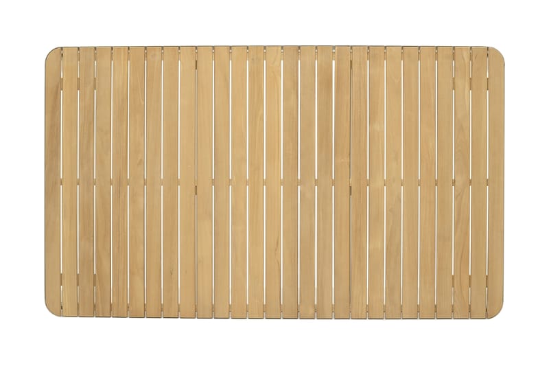 Portals Matgrupp Utomhus 161 cm + 6 Karmstolar - Vit/Trä - Utemöbler - Utegrupp - Matgrupp utomhus