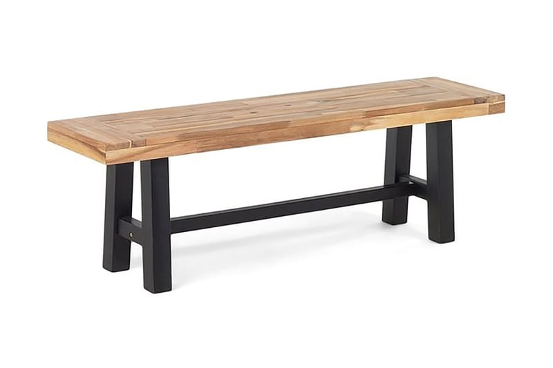 Scania Trädgårdmöbelset Utebord+ 2 Bänkar Utomhus 80 cm - Svart - Utemöbler - Utegrupp - Matgrupp utomhus