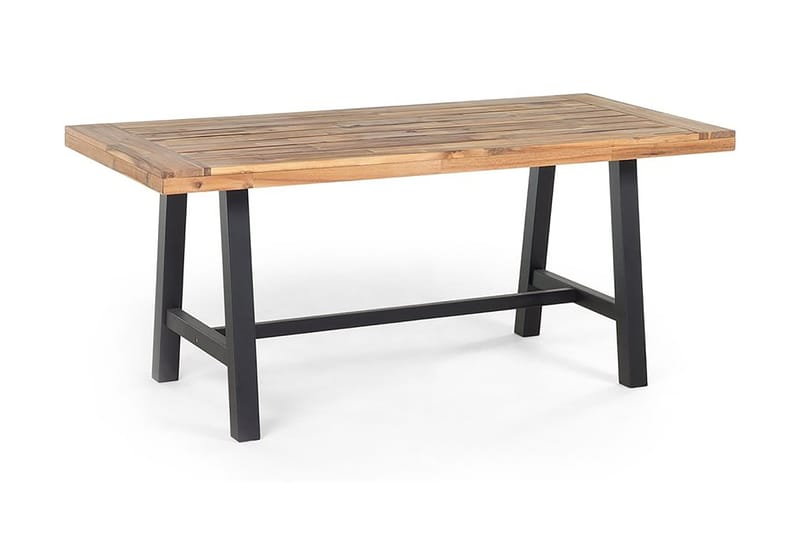 Scania Trädgårdmöbelset Utebord+ 2 Bänkar Utomhus 80 cm - Svart - Utemöbler - Utegrupp - Matgrupp utomhus