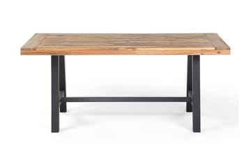 Scania Trädgårdmöbelset Utebord+ 2 Bänkar Utomhus 80 cm - Svart - Utemöbler - Utegrupp - Matgrupp utomhus