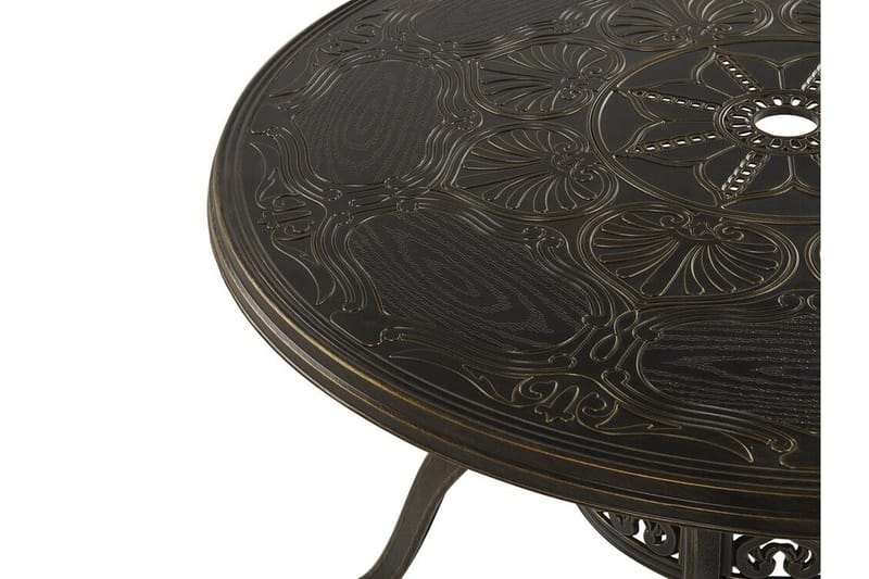 Scario Matgrupp Utomhus 100 cm + 4 Utestolar - Brun - Utemöbler - Utegrupp - Matgrupp utomhus